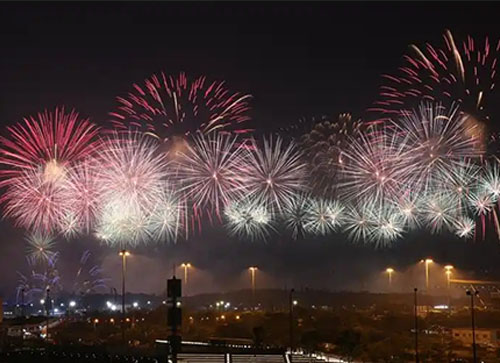 古交市焰火晚会